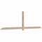 Ekena Millwork Eugene Smooth Timber Gable Bracket, Douglas Fir, 108"W x 31 1/2"H x 1 1/2"D x 3 1/2"F, 7/12 Pitch GBW108X31X0204EUG00SDF - alternate 3